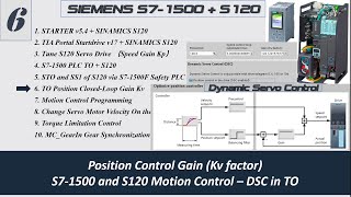 MS05h Siemens S120 6 How to Tune the TO Positioning Closed Loop Gain Kv in TIA Portal [upl. by Player]