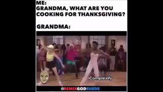 Grandma Thanksgiving Rap Song Beans Greens Potatoes Tomatoes Lyrics [upl. by Eerolam]