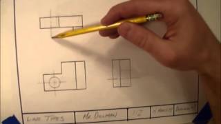 Line Types in Technical Drawings [upl. by Nylekcaj]