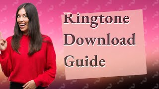 How do I download a ringtone on my phone [upl. by Ahsikahs]