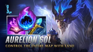 Aurelion Sol Gameplay How to Play Aurelion Sol MIDDLE BuildGuide LoL Meta [upl. by Aielam333]