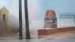 Hurricane Milton  Key West Southernmost Point 100924 [upl. by Aisatsana]