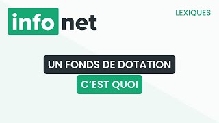 Un fonds de dotation cest quoi  définition aide lexique tuto explication [upl. by Evette]