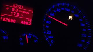 Golf 5 20 tdi gtb1756vk acceleration on wet road [upl. by Norehc]