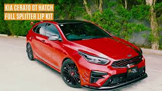 Kia Cerato GT Hatch PFL Full Lip Splitter Set [upl. by Ahsatsan]