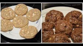 Adventures In Baking White Chocolate Lemon Cookies amp Chocolate Peanut Butter Cookies [upl. by Einnos367]