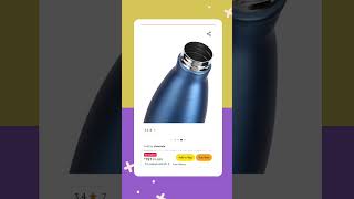 TRIBBO Stainless Steel Water Bottle 1 litre For Fridge office shorts waterbottle kidsbottles [upl. by Llij969]