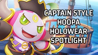 Captain Style Hoopa  HolowearSkin Spotlight Pokémon UNITE [upl. by Ainit]