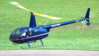 🚁 Robinson R44 Raven II Helicopter  Startup and Take Off at Nancy Essey Airport 🚁 [upl. by Nevil546]