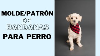 TE COMPARTO EL MOLDEPATRÓN DE BANDANAS PARA PERRO [upl. by Pearla849]