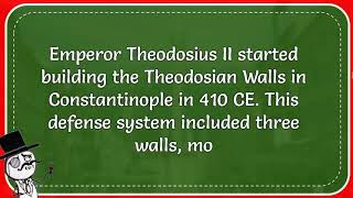 The Theodosian Walls Protected Constantinople The Capital Of What Empire [upl. by Pascal260]