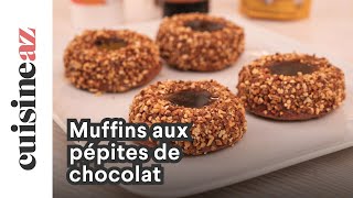 Muffins aux pépites de chocolat [upl. by Eneliak554]