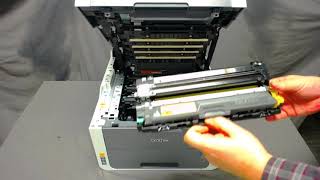 How to replace the toner in an MFC9130CW [upl. by Watson]