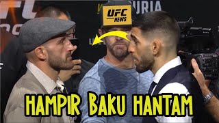 SEDIKIT LAGI BAKU HANTAM🔥OFFICIAL FACEOFF ILIA TOPURIA UCAPKAN INI SAAT FBERTATAPAN DENGAN VOLKA [upl. by Fernanda348]