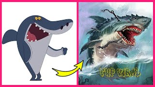 🐬 Zig amp Sharko Characters As MONSTERS Version 👉TupViral [upl. by Daria737]