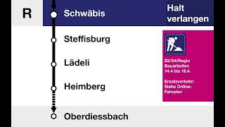 BLS Ansagen • Regio 66xx • Thun – Oberdiessbach [upl. by Petunia]