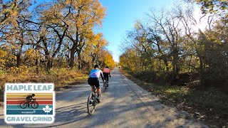 A GORGEOUS fall day in Baldwin City Kansas Maple Leaf Gravel Grind 2024 [upl. by Wolfe]