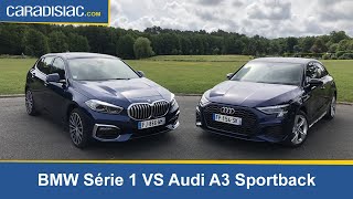 Comparatif  Audi A3 Sportback vs BMW Série 1 2020  conflit de voisinage [upl. by Enirehtahc]