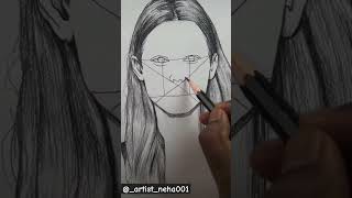 How to draw a faceface drawingrealistic face drawing easy drawing tutorials drawing trendingyt [upl. by Allecram47]