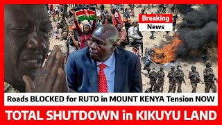 Breaking‼️TOTAL SHUTDOWN as KIKUYUS in MtKENYA now PUNISHES RUTO and UDA MPS after GACHAGUA Impeach [upl. by Hartmann712]