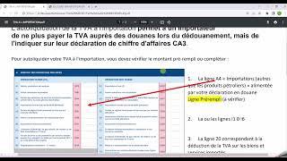 Autoliquidation Tva sur Importation 01 janvier 2022 [upl. by Hsekar]