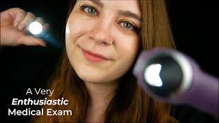 Overenthusiastic Doctor Examines You Ear Exam Palpation Stethoscope 🩺 Medical ASMR Roleplay [upl. by Esiuol]