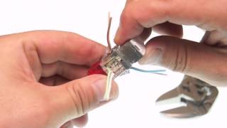 Cut the Limits  How to Wire the shielded RampM Cat 6A Jack in 3 Minutes [upl. by Saraiya827]