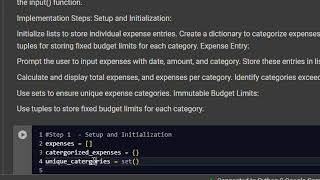 Python Project1 Personal Expense Tracker [upl. by Alarice]