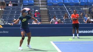 Li Na 5 Forehands in SuperSlow Motion [upl. by Nehgam]