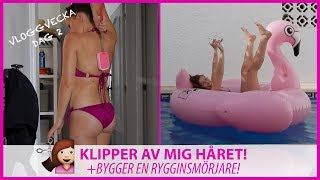 Klipper av mig håret och bygger en rygginsmörjare  Dag 2 i Spanien [upl. by Notloc913]