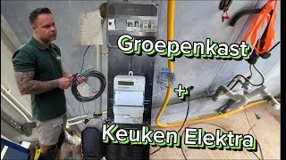 Groepenkast  Keuken elektra installatie  3 fase  Elektricien Amsterdam  verduurzamen [upl. by Hsiri929]