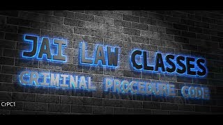 Criminal Procedure Code  1973 PART 1 [upl. by Anaeed927]