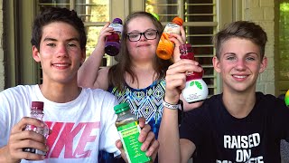 The Juice Challenge MattyBRaps vs Jack ft Sarah Grace [upl. by Zinnes]