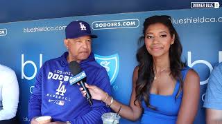 Dodgers pregame Dave Roberts shares initial thoughts on postseason rotation and pitching staff [upl. by Erodaeht984]