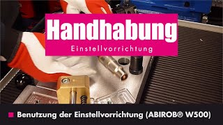 Handhabung Einstellvorrichtung [upl. by King13]