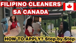 CLEANERS NEEDED IN CANADA  NO FEES NO AGE LIMIT FILIPINOS [upl. by Nivle]