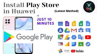 Install Google Play Store in Huawei All Models  Nova 7i Y6p Y5p Y8p Mate 30 P40 in 10 minutes [upl. by Dimah39]