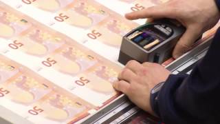 50 Euro Banknote Printing [upl. by Anneehs]