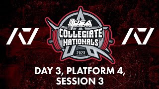 2023 Collegiate Nationals Day 3 Platform 4 Session 3  Men 90100kg Equipped amp 100kg Raw [upl. by Sibelle]