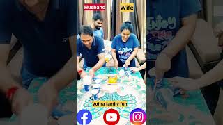 Cup sticks family challenge family fun games family home challengeshorts trandingshorts [upl. by Terb899]