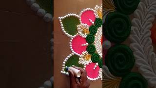 Best Rangoli diy 2024 rangoli diwali2024 diwalispecial diwalirangoli subscribe ytshorts bts [upl. by Aiksas]