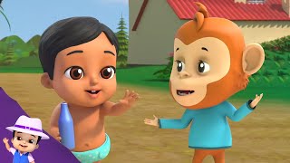 Bandar Mama in Bengali বান্দর মামা Baccadera Chaṛa  Bangla Kids Songs and Cartoon Videos [upl. by Haven]