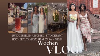 VLOG  Junggesellen Abschied Standesamt Hochzeit TK Maxx Zara HampM  mehr  Victoria Hadithi [upl. by Cutlip]