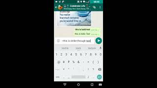 WhatsApp Typing amp Formatting Tricks [upl. by Karlan75]