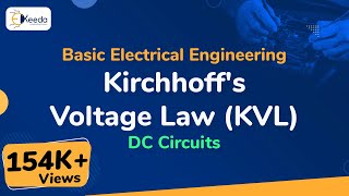 Kirchhoffs Voltage Law KVL  DC Circuits  Basic Electrical Engineering [upl. by Sidonie911]