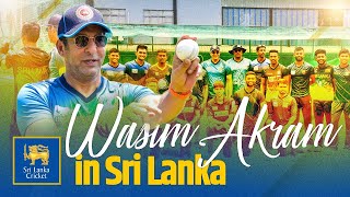 Wasim Akram in Sri Lanka  Training Session Highlights [upl. by Summons]