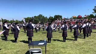 78th Fraser Highlanders MSR Port HopeCobourg Highland Games 2024 [upl. by Ullund]