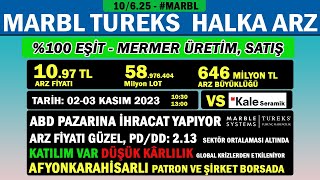 MARBL TUREKS TURUNÇ MERMER HALKA ARZ [upl. by Llehcram]