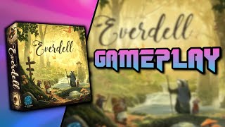 Everdell 2 Player Gameplay by Starling Games [upl. by Tiena]