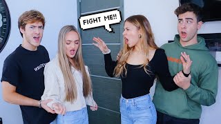 ARGUING IN FRONT OF OUR BOYFRIENDS PRANK BAD IDEA W MADDIE amp ELIJAH [upl. by Ybsorc]